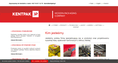 Desktop Screenshot of kentpak.pl