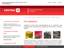 Tablet Screenshot of kentpak.pl